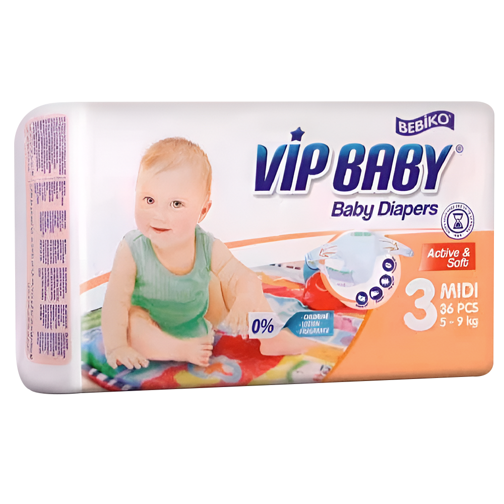 Pañal Midi - Talla 3 - Vip Baby