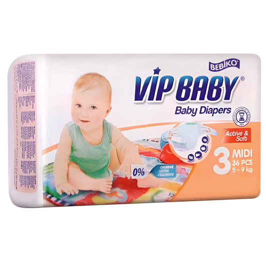 Pañal Midi - Talla 3 - Vip Baby