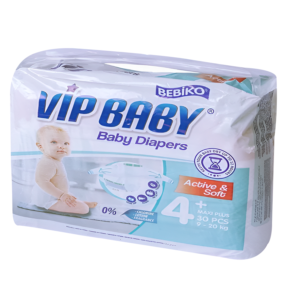 Pañal Maxi Plus - Talla 4+ - Vip Baby